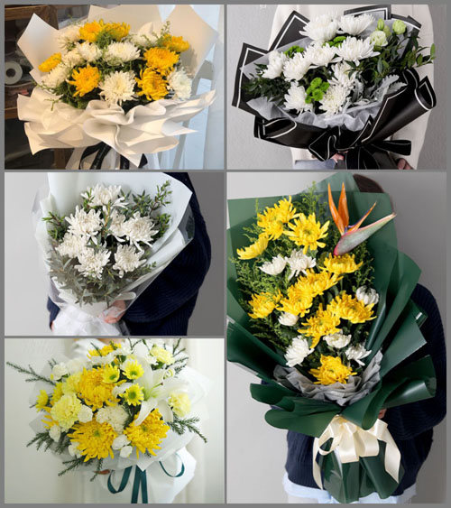 江苏苏州相城区黄桥街道占上村白事花束代送
